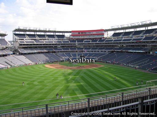 Seat view from section 244 at Nationals Park, home of the Washington Nationals
