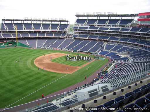 Seat view from section 303 at Nationals Park, home of the Washington Nationals