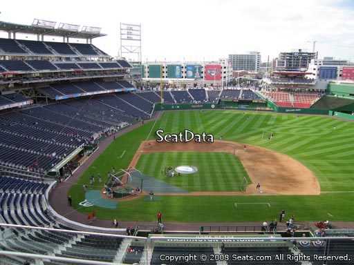 Seat view from section 318 at Nationals Park, home of the Washington Nationals
