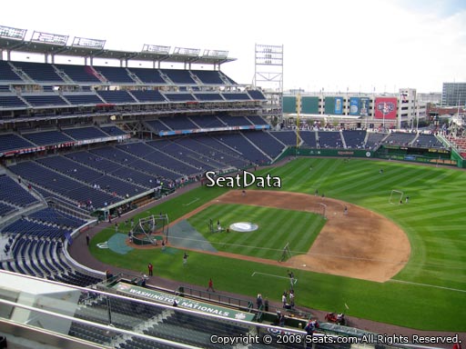 Seat view from section 320 at Nationals Park, home of the Washington Nationals