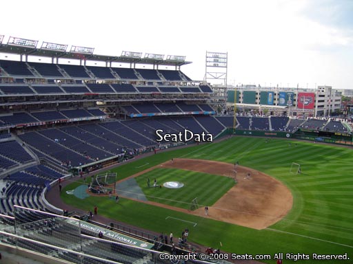 Seat view from section 321 at Nationals Park, home of the Washington Nationals