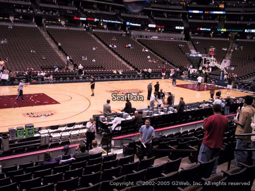 Seat view from section 104 at the Pepsi Center, home of the Denver Nuggets