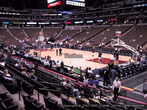 Seat view from section 144 at the Pepsi Center, home of the Denver Nuggets