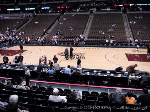 Seat view from section 148 at the Pepsi Center, home of the Denver Nuggets