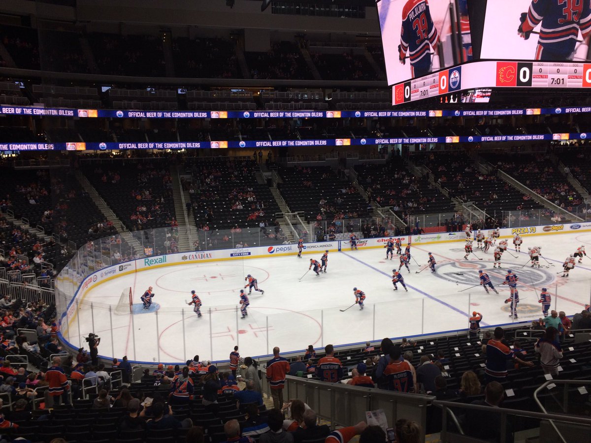 Seat view from section 122 at Rogers Place, home of the Edmonton Oilers