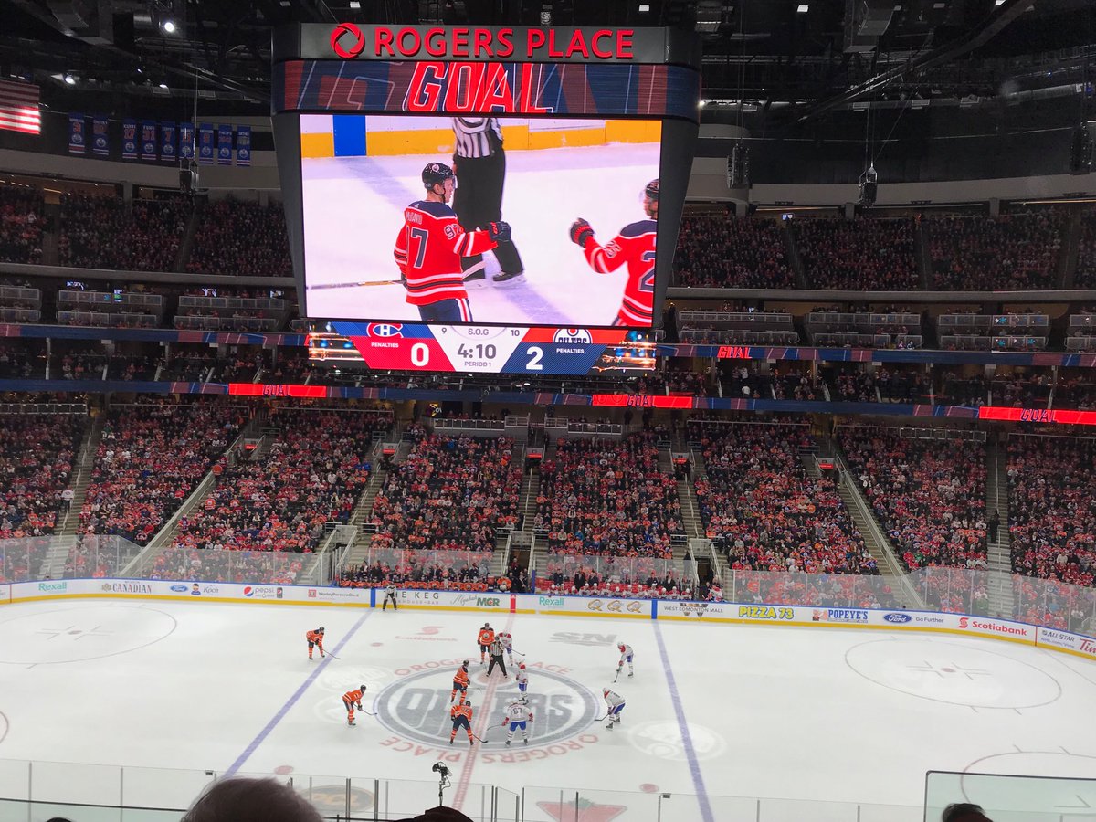 Seat view from section 219 at Rogers Place, home of the Edmonton Oilers