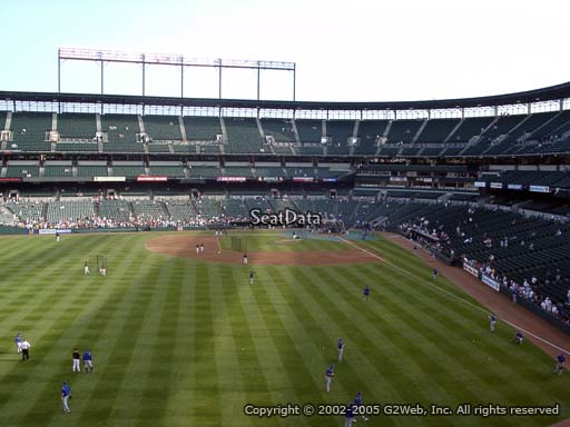 Seat view from section 282 at Oriole Park at Camden Yards, home of the Baltimore Orioles