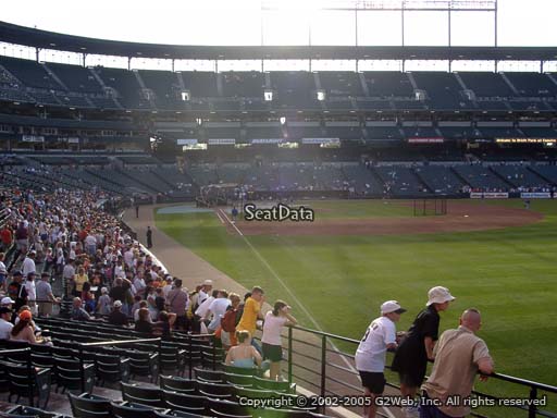 Seat view from section 4 at Oriole Park at Camden Yards, home of the Baltimore Orioles