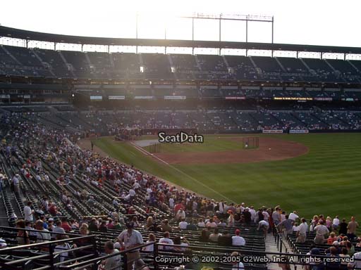 Seat view from section 7 at Oriole Park at Camden Yards, home of the Baltimore Orioles