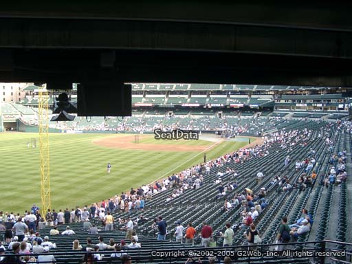Seat view from section 73 at Oriole Park at Camden Yards, home of the Baltimore Orioles