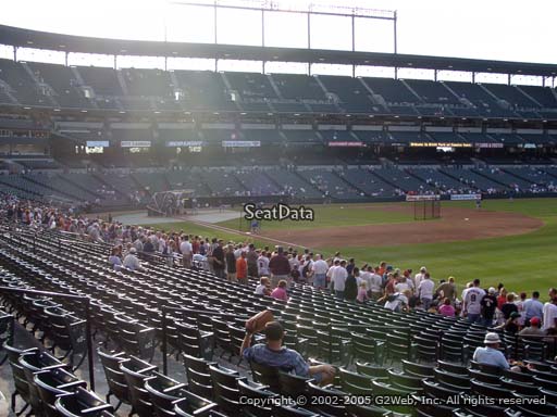 Seat view from section 8 at Oriole Park at Camden Yards, home of the Baltimore Orioles