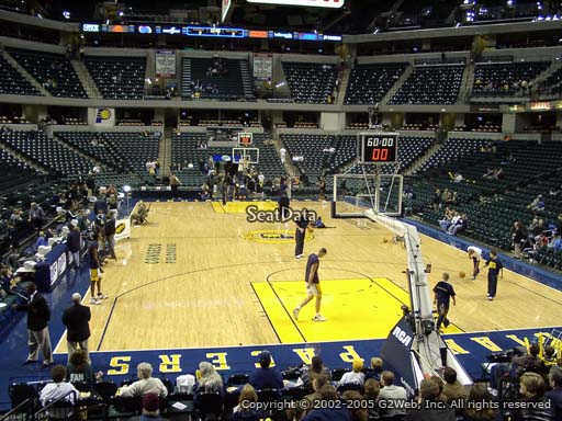 Seat view from section 1 at Bankers Life Fieldhouse, home of the Indiana Pacers