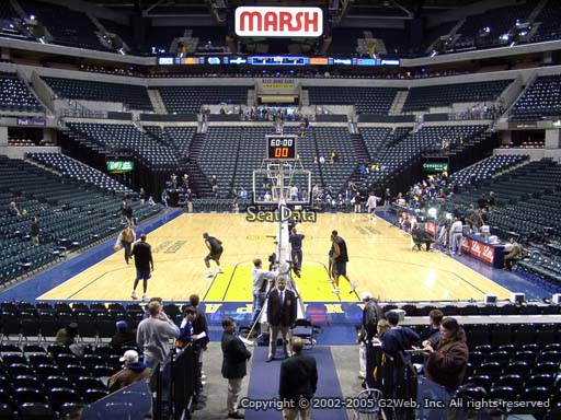 Seat view from section 10 at Bankers Life Fieldhouse, home of the Indiana Pacers