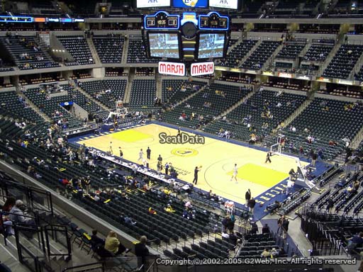 Seat view from section 101 at Bankers Life Fieldhouse, home of the Indiana Pacers