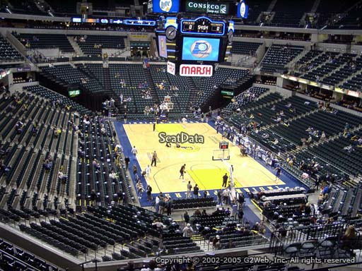 Seat view from section 111 at Bankers Life Fieldhouse, home of the Indiana Pacers
