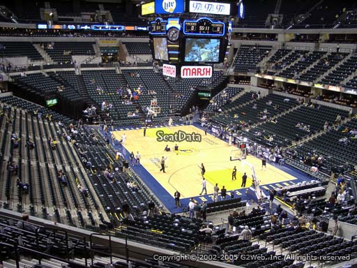 Seat view from section 112 at Bankers Life Fieldhouse, home of the Indiana Pacers