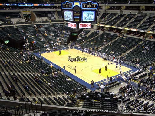 Seat view from section 113 at Bankers Life Fieldhouse, home of the Indiana Pacers