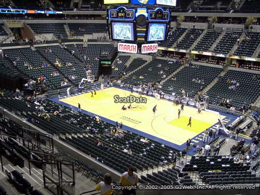 Seat view from section 114 at Bankers Life Fieldhouse, home of the Indiana Pacers