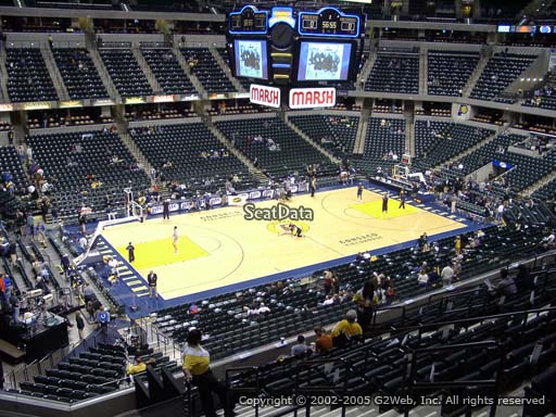 Seat view from section 119 at Bankers Life Fieldhouse, home of the Indiana Pacers