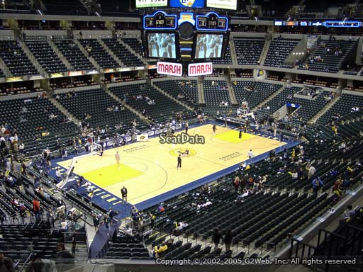 Seat view from section 120 at Bankers Life Fieldhouse, home of the Indiana Pacers