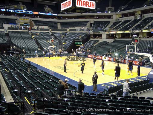 Seat view from section 13 at Bankers Life Fieldhouse, home of the Indiana Pacers