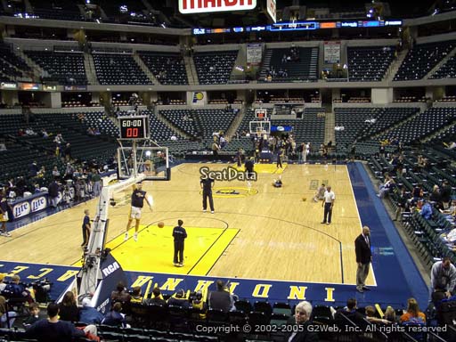Seat view from section 20 at Bankers Life Fieldhouse, home of the Indiana Pacers