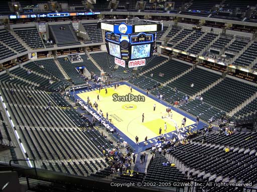 Seat view from section 204 at Bankers Life Fieldhouse, home of the Indiana Pacers