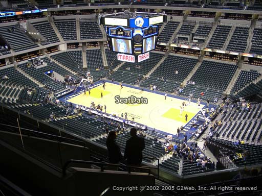Seat view from section 206 at Bankers Life Fieldhouse, home of the Indiana Pacers