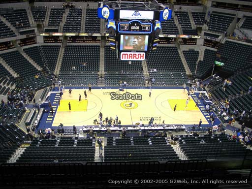 Seat view from section 209 at Bankers Life Fieldhouse, home of the Indiana Pacers
