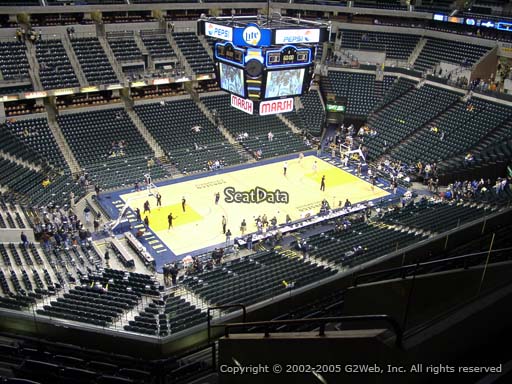 Seat view from section 211 at Bankers Life Fieldhouse, home of the Indiana Pacers