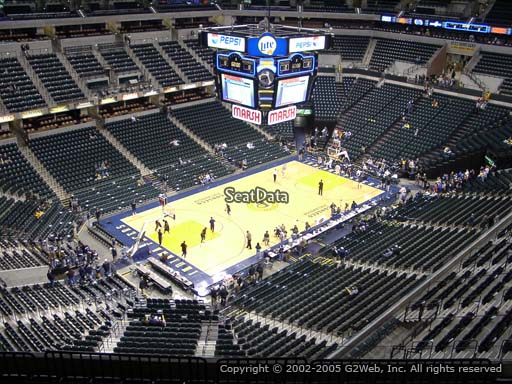 Seat view from section 212 at Bankers Life Fieldhouse, home of the Indiana Pacers