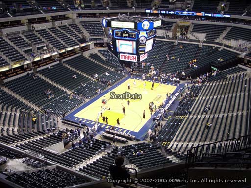 Seat view from section 214 at Bankers Life Fieldhouse, home of the Indiana Pacers