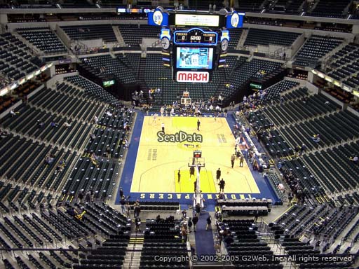 Seat view from section 217 at Bankers Life Fieldhouse, home of the Indiana Pacers