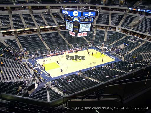Seat view from section 227 at Bankers Life Fieldhouse, home of the Indiana Pacers
