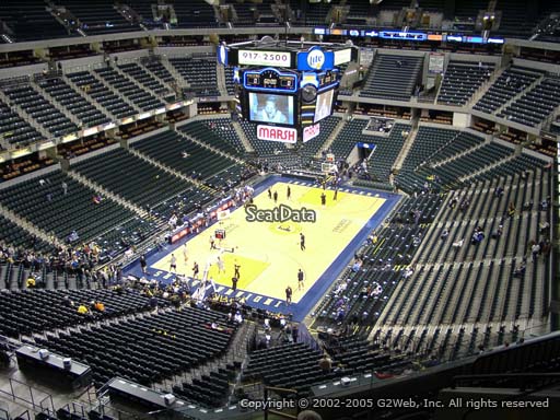 Seat view from section 230 at Bankers Life Fieldhouse, home of the Indiana Pacers