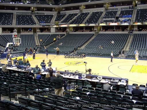 Seat view from section 4 at Bankers Life Fieldhouse, home of the Indiana Pacers