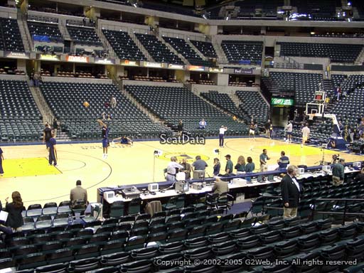 Seat view from section 6 at Bankers Life Fieldhouse, home of the Indiana Pacers