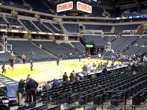 Seat view from section 7 at Bankers Life Fieldhouse, home of the Indiana Pacers