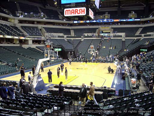 Seat view from section 9 at Bankers Life Fieldhouse, home of the Indiana Pacers