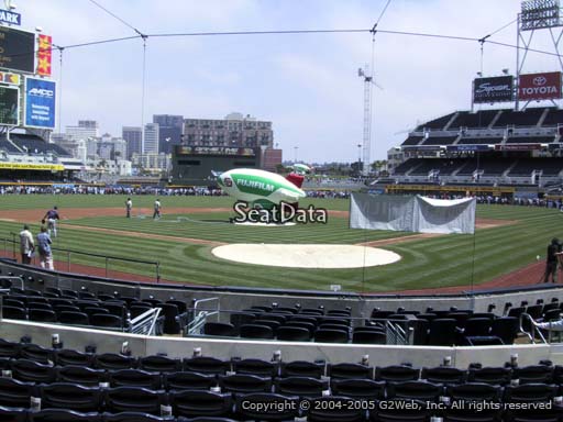 Seat view from section 102 at Petco Park, home of the San Diego Padres