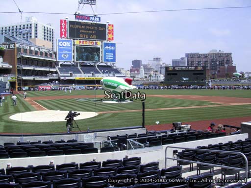 Seat view from section 103 at Petco Park, home of the San Diego Padres