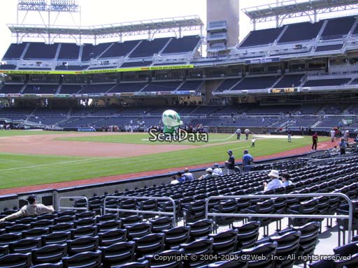 Seat view from section 116 at Petco Park, home of the San Diego Padres