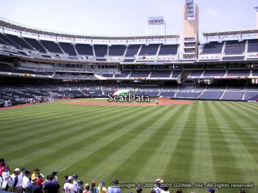Seat view from section 135 at Petco Park, home of the San Diego Padres