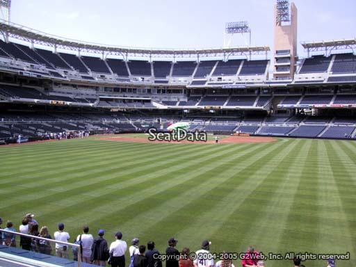 Seat view from section 137 at Petco Park, home of the San Diego Padres