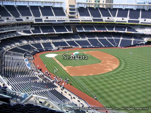 Seat view from section 325 at Petco Park, home of the San Diego Padres