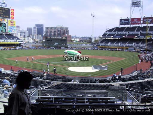 Seat view from section E at Petco Park, home of the San Diego Padres