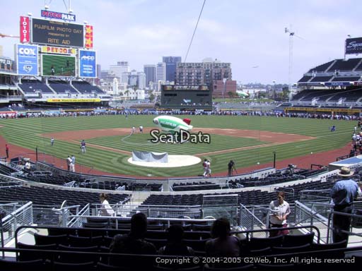 Seat view from section G at Petco Park, home of the San Diego Padres