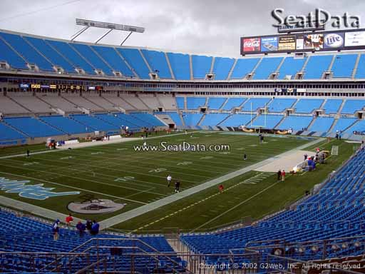 Seat view from section 224 at Bank of America Stadium, home of the Carolina Panthers