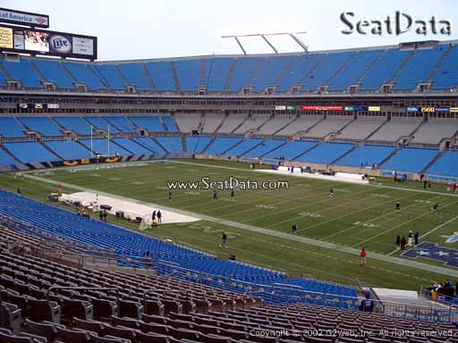 Seat view from section 310 at Bank of America Stadium, home of the Carolina Panthers