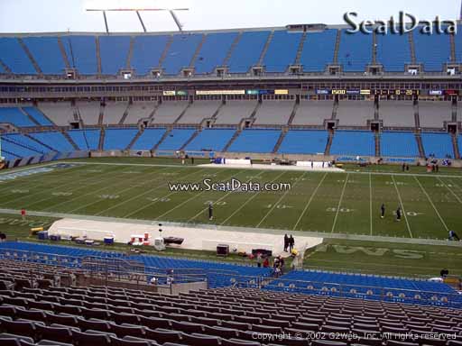 Seat view from section 314 at Bank of America Stadium, home of the Carolina Panthers